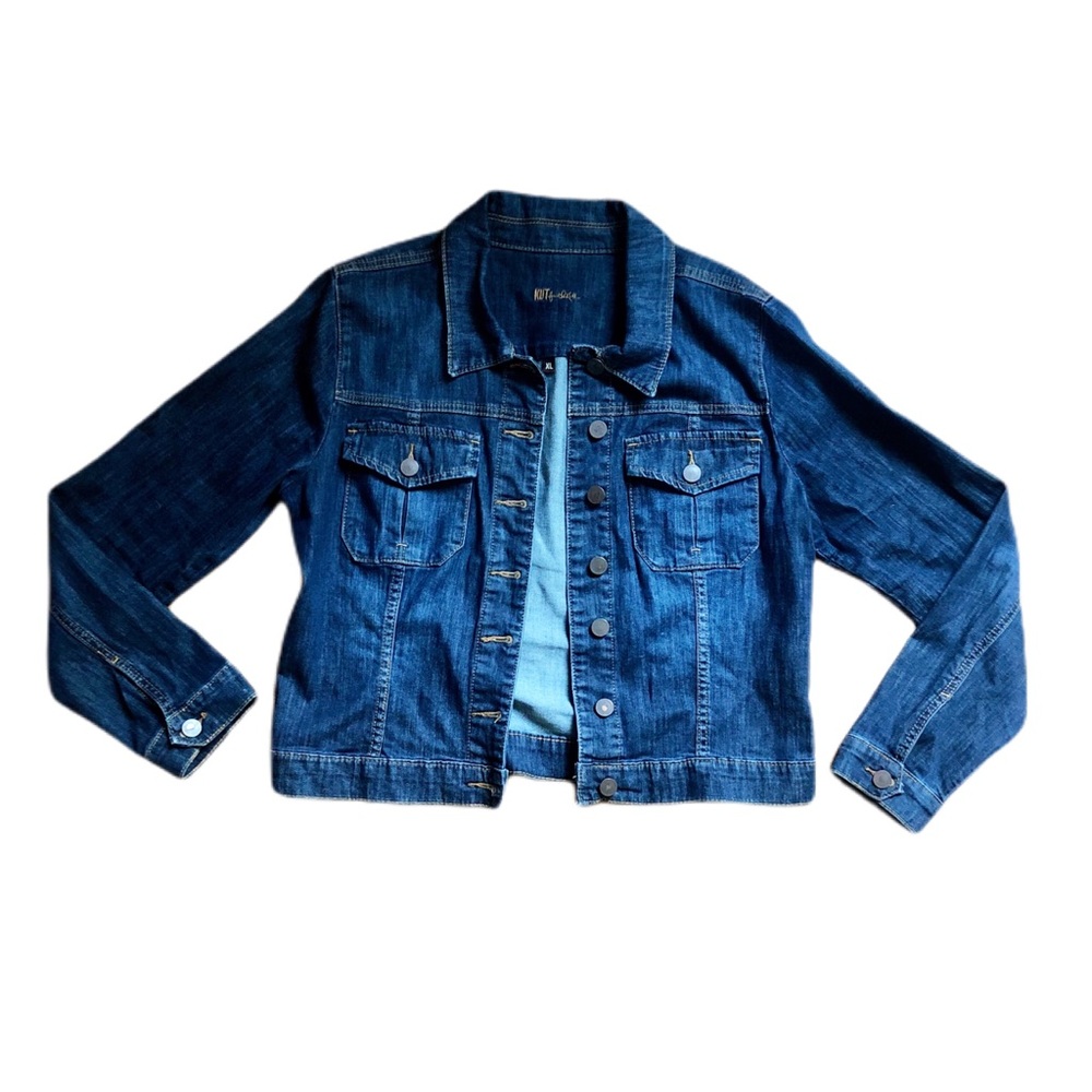 KUT From The Kloth Jean Jacket Medium Wash Size XL